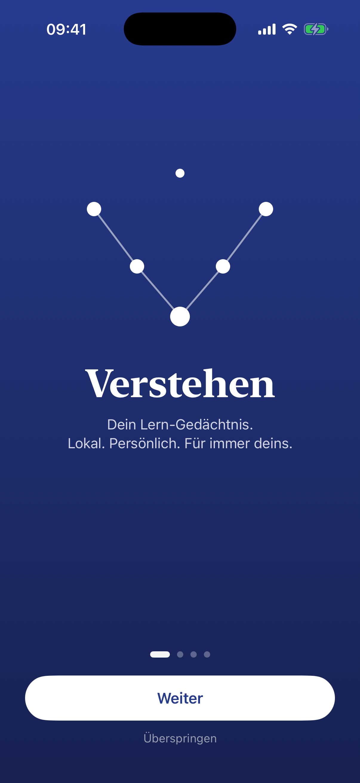 Onboarding: Dein Lern-Gedächtnis, lokal und persönlich